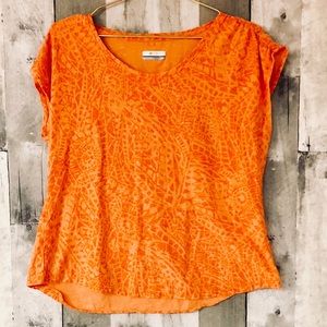 Columbia Orange Tee Size Large